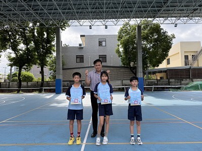 榮獲113學年度第二學期臺中市政府教育局鼓勵推動學生游泳教學與自救能力三級(15公尺)檢測認證合格授證證書
